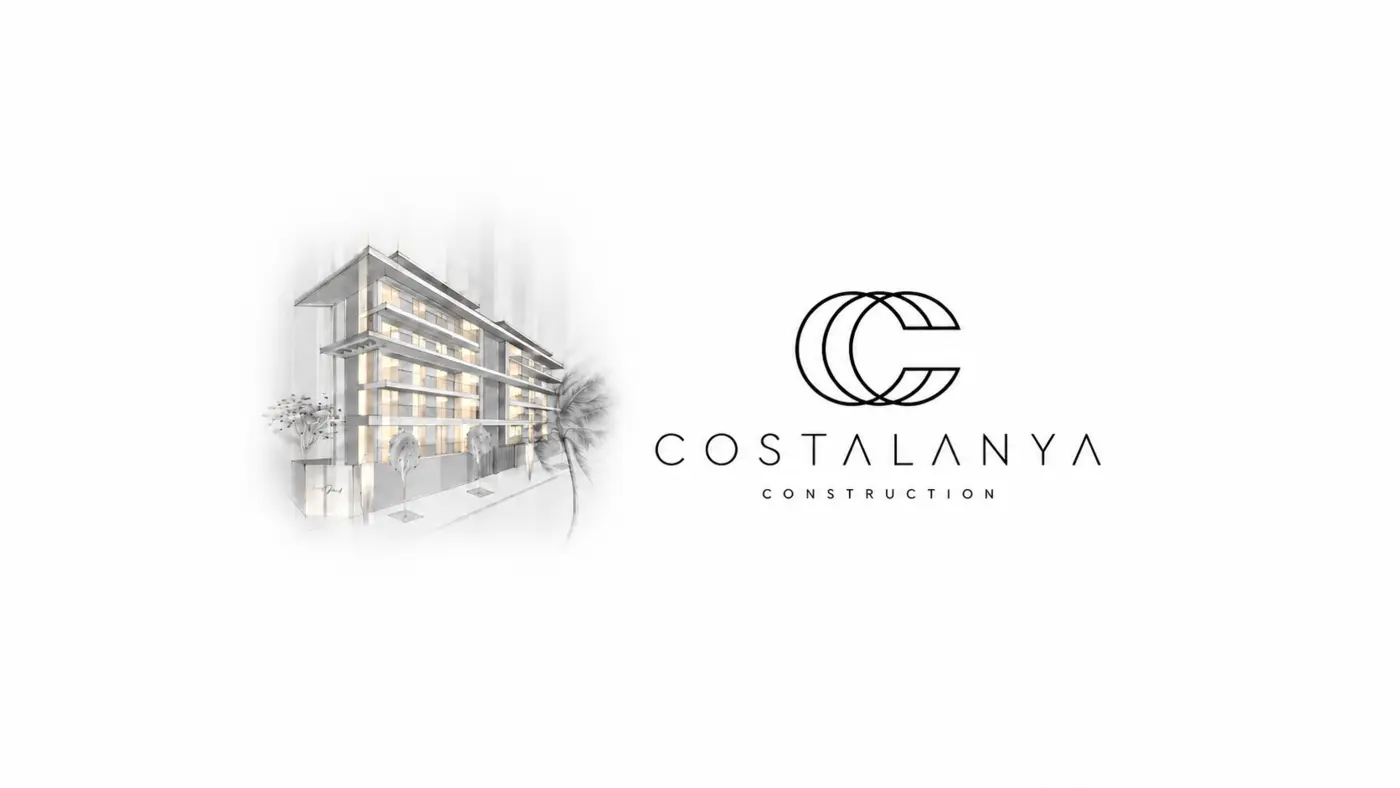 Costalanya Construction mimari çizimi ve logosu